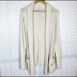 Garnet Hill Oatmeal Cardigan